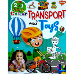 2 in 1 Copy to Colour-Transport and Toys