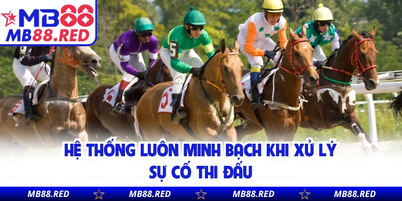Hệ thống luôn minh bạch khi xử lý sự cố thi đấu
